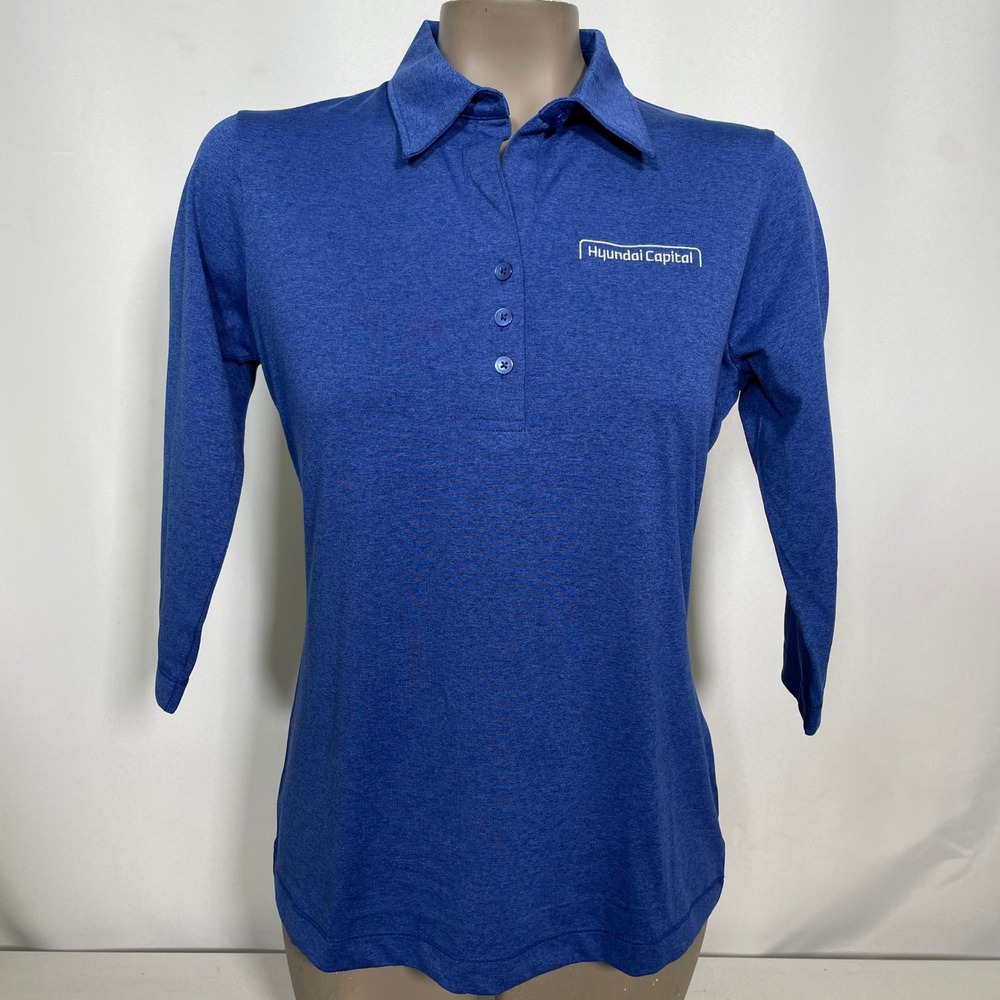 Hyundai Capital Cutter & Buck CB DryTec 50+ 3/4 Sleeve Polo Shirt Women's SMALL
